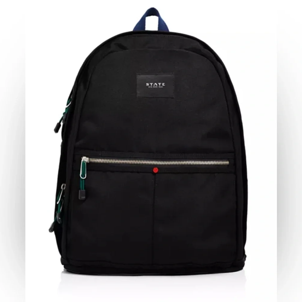 STATE Black Backpack with Blue Accents - Picture 1 of 9